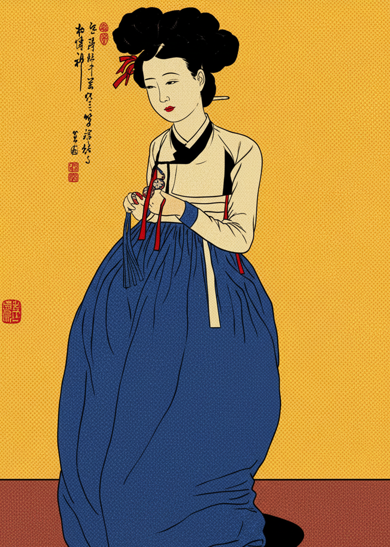 신윤복 AI가 그린 미인도